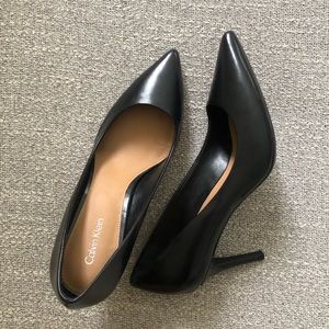 Black Calvin Klein low heels